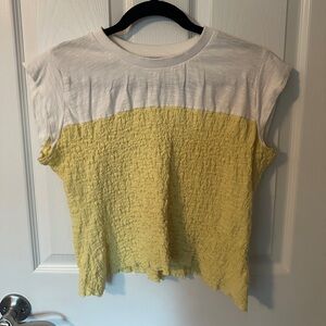 Anthropology Smocked T-shirt